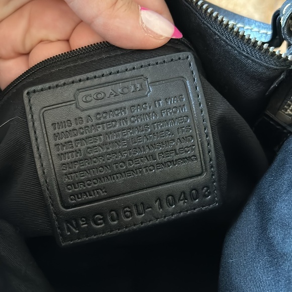 Coach Black Fabric Leather Shoulder Bag - Picture 4 of 5